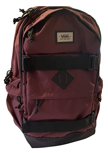 Vans Planned Pack 5 Laptop Backpack School Bag Adult Unisex (Maroon/Black)