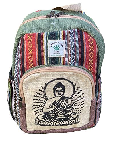 Unique design Himalaya Hemp Backpack Small Backpack Hippie Backpack Festival Backpack Hiking Backpack 100% Hemp|100 VEGAN| FAIR TRADE | Handmade with Love.