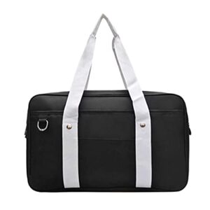 newzeroin japanese school bag handbag anime backpack, cosplay backpack high jk uniform bag, commuter shoulder bags (black) ,large