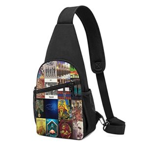 311 band crossbody bags sling backpack for man & women chest bag multifunction hiking pack small shoulder backpack,camping,sports shoulder bag,small travel daypack