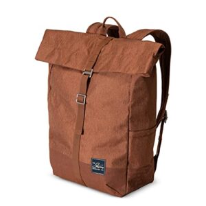 skyway rainier softside lightweight backpacks (moab red, rolltop commuter backpack 20l)
