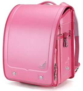 baobab’s wish ransel randoseru japanese schoolbag backpacks lightweight & sturdy japan with one-touch switch (pink) (rbsb-012)