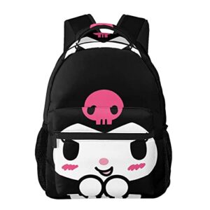cartoon cat backpack large capacity laptop bag casual travel daypack