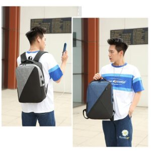 Rcuyyl Teens Bookbag Schoolbag 3pcs Set Backpack Cute Rucksack for School Bag Cute Aesthetic Backpack Travel Rucksack School Bag (Blue)