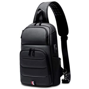 yukaban sling bag waterproof crossbody chest bag sling backpack with usb charging port one shoulder bag for men women