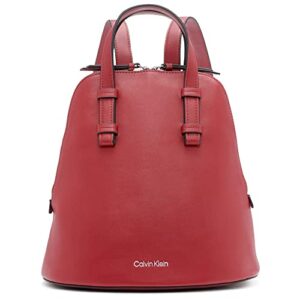 calvin klein women’s zina zip around backpack, bloodstone, one size