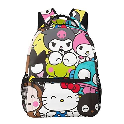 Cartoon Anime Backpack High Capacity Bags for Women Girls, One Size