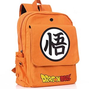 xuesuo anime backpack, laptop bags, canvas large-capacity travel bags, orange, one size