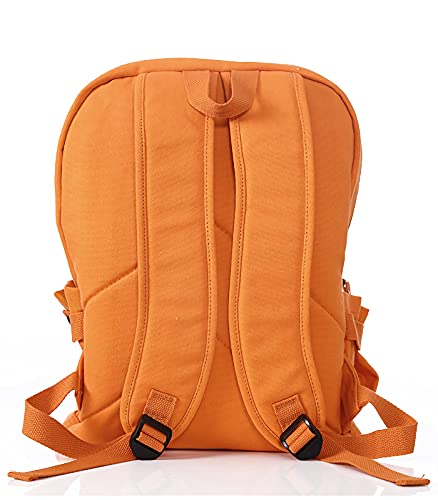 XUESUO Anime Backpack, Laptop Bags, Canvas Large-Capacity Travel Bags, Orange, One Size