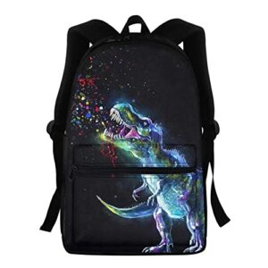 doojoayie t rex dinosaur backpack primary school backpack elementary bookbag students daypack rucksack for boys girls kids teens