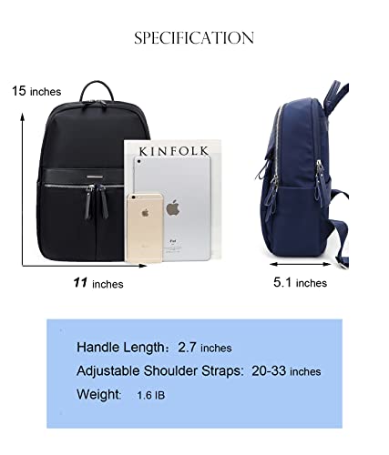 Shaelyka Laptop Backpack for Women, Water-resistant Backpack with Anti-theft Pocket Medium