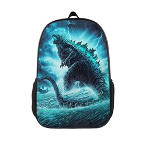 okjldh movie laptop backpack theme bookbag 17 inches backpack for men school travel beach picnic fishing blue 11 x 6 x 17 in