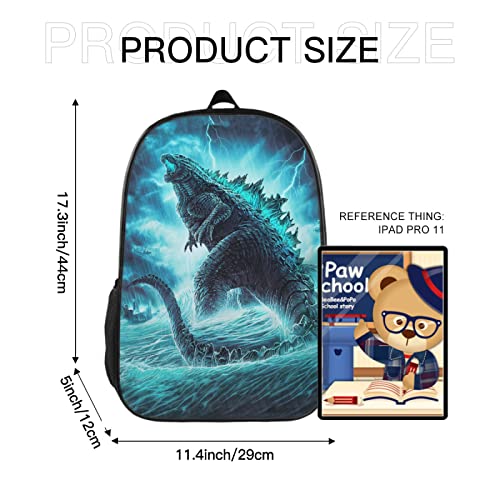 OKJLDH Movie Laptop Backpack Theme Bookbag 17 Inches Backpack for Men School Travel Beach Picnic Fishing Blue 11 x 6 x 17 IN