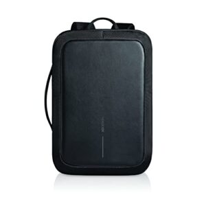 xddesign p705.571 bobby bizz anti theft compact travel laptop backpack and briefcase with usb port, integrated lock, and hidden compartments, black
