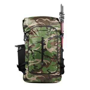 aquaquest riparia waterproof 45l daypack – for hunting, fishing, military – camo
