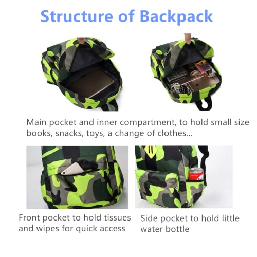 Camo Prints Preschool Kindergarten Backpack Camouflage Toddler Kids School Backpack Daycare Bag