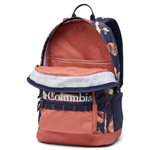 Columbia Unisex Zigzag 30L Backpack, Nocturnal Topiary/Dark Coral, One Size