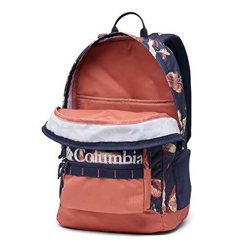 Columbia Unisex Zigzag 30L Backpack, Nocturnal Topiary/Dark Coral, One Size