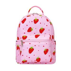 cute mini pack bag backpack for grils children and adult (strawberry)