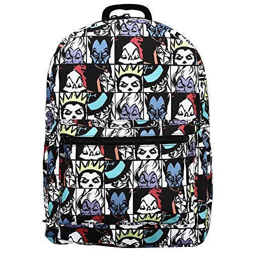 Disney Animated Movie Classic Villains Tile Print Tech Backpack