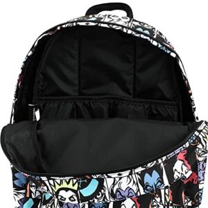 Disney Animated Movie Classic Villains Tile Print Tech Backpack