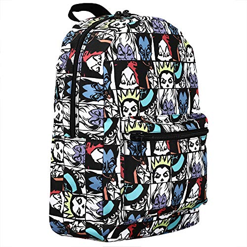 Disney Animated Movie Classic Villains Tile Print Tech Backpack