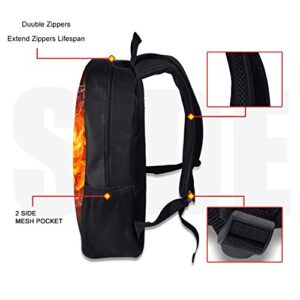 ANYFOCUS Football Backpack School Bag , for Age 6-15 Years Old Boys Combustion Sport Soccer