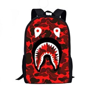 anbiove shark backpack big mouth backpack travel bag school bag for men women