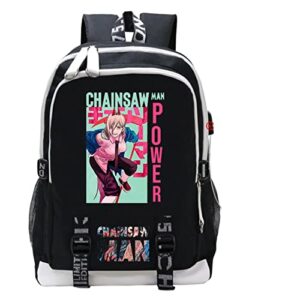 go2cosy anime chainsaw man backpack daypack student bag bookbag school bag style e8