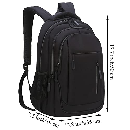 Wesoke Laptop Backpack for Men, 17.3 Inch Travel Backpacks Students BookBag with Laptop Compartment, Water Resistant Business Work Casual Computer Daypack with USB Charging/Headphone Port