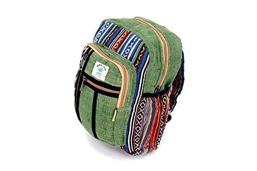 Unique Design100% Himalaya Hemp Backpack Small Backpack Hippie Backpack Festival Backpack Hiking and Tablet Backpack FAIR TRADE Handmade with Love.