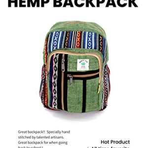 Unique Design100% Himalaya Hemp Backpack Small Backpack Hippie Backpack Festival Backpack Hiking and Tablet Backpack FAIR TRADE Handmade with Love.