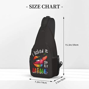 ROSIHODE Rainbow LGBT Pride Sling Backpack, Multipurpose Lgbt Crossbody Shoulder Bag Travel Hiking Daypack for Men Women