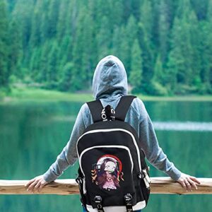 IUTOYYE Boy's Backpack, 3D Print Anime Bags Comic Fans School Student Backpack with USB Charging Port… (M Style)