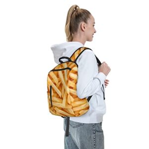 French Fries Backpack For Girls Boys School Bag,Funny Food Pattern Casual Laptop Backpack College School Book Bag Travel Daypack For Teens