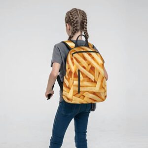 French Fries Backpack For Girls Boys School Bag,Funny Food Pattern Casual Laptop Backpack College School Book Bag Travel Daypack For Teens