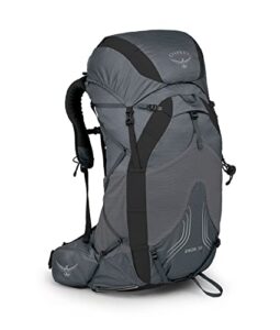 osprey exos 38 men’s ultralight backpacking backpack, tungsten grey, small/medium