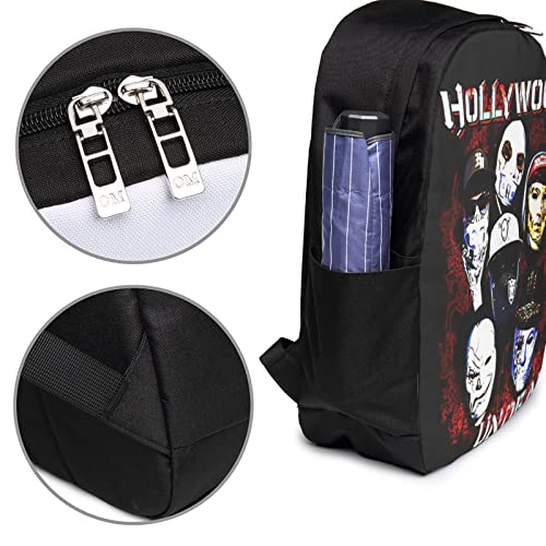 Hollywood Rock Band Undead Backpack with USB Charging/Headphone Port Computer Bag School Shoulders Daypack Casual Unisex Lightweight Backpack for Boy&Girl&Men&Women with Bottle Side Pockets 17 IN