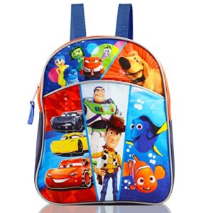 disney pixar mini backpack for boys girls toddlers kids ~ premium 11″ backpack bundle featuring toy story, disney cars, finding nemo, inside out, and up (disney school supplies)