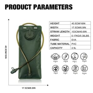 Mardingtop 35L Tactical Backpack with Rain Cover + 2.5L Hydration Bladder