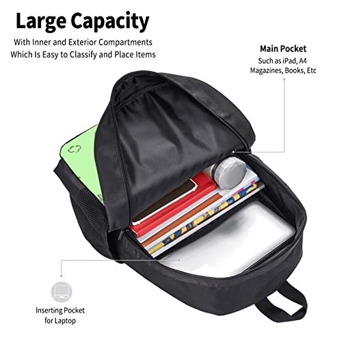 Kerop-pi Large Backpack Personalized Laptop Ipad Tablet Travel