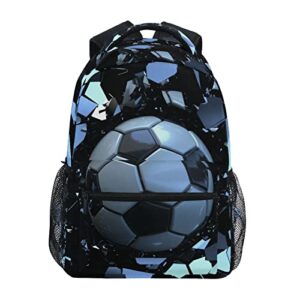 krafig boys girls kids sport 3d soccer school backpacks bookbag, elementary school bag travel backpack daypack