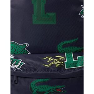 Lacoste Iconic Heroes Graphic Print Backpack, Marine 166 Croc Allover