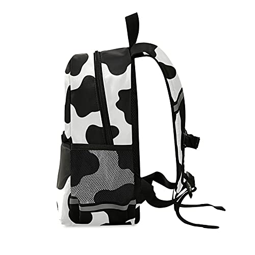 Black Cow Printed Kids Backpack for Toddlers, Kid's Backpack for Boys Girls, Kindergarten Preschool Nursery Travel Bag