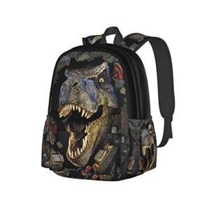 t-rex dinosaur backpack 3d casual light weight bookbags for girls boys teens
