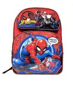 spiderman 16” kids school backpack