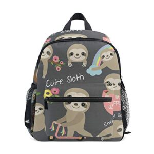 orezi baby sloth kids backpack,cute toddler schoolbag preschool bag travel bacpack for little boy girl