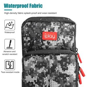 Backpack Carrying Travel Bag for Nintendo Switch/Lite/OLED/Console/Dock/Joy-Cons&Accessories Storage, Portable Nylon Waterproof Crossbody Shoulder Chest Sling Side Gaming Bag for Men Boys, Camouflage