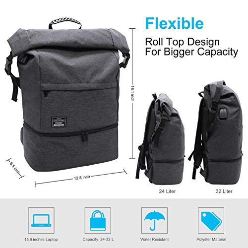 ITSHINY Waterproof Laptop Travel Backpack, Large College High School Backpacks for Men and Women