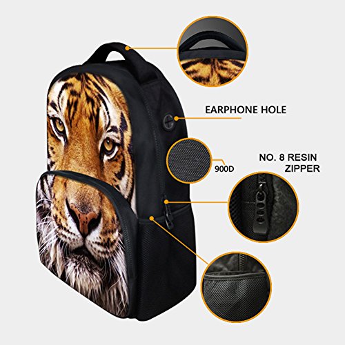 Animal School Bag,School College Backpack,Teenagers Casual Daypack,17 Inch Laptop Backpack for Men (Monkey)